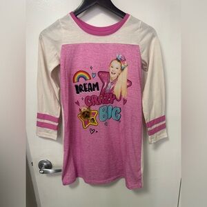 Nickelodeon JOJO Siwa Girls Size Large Pajama Gown PJs Sleepwear Dream Crazy Big